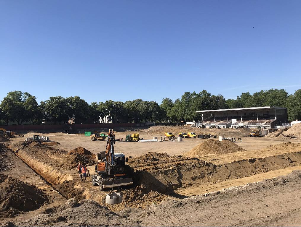  Die Arbeiten für den Campus Park Rheydt sind in vollem Gange.  