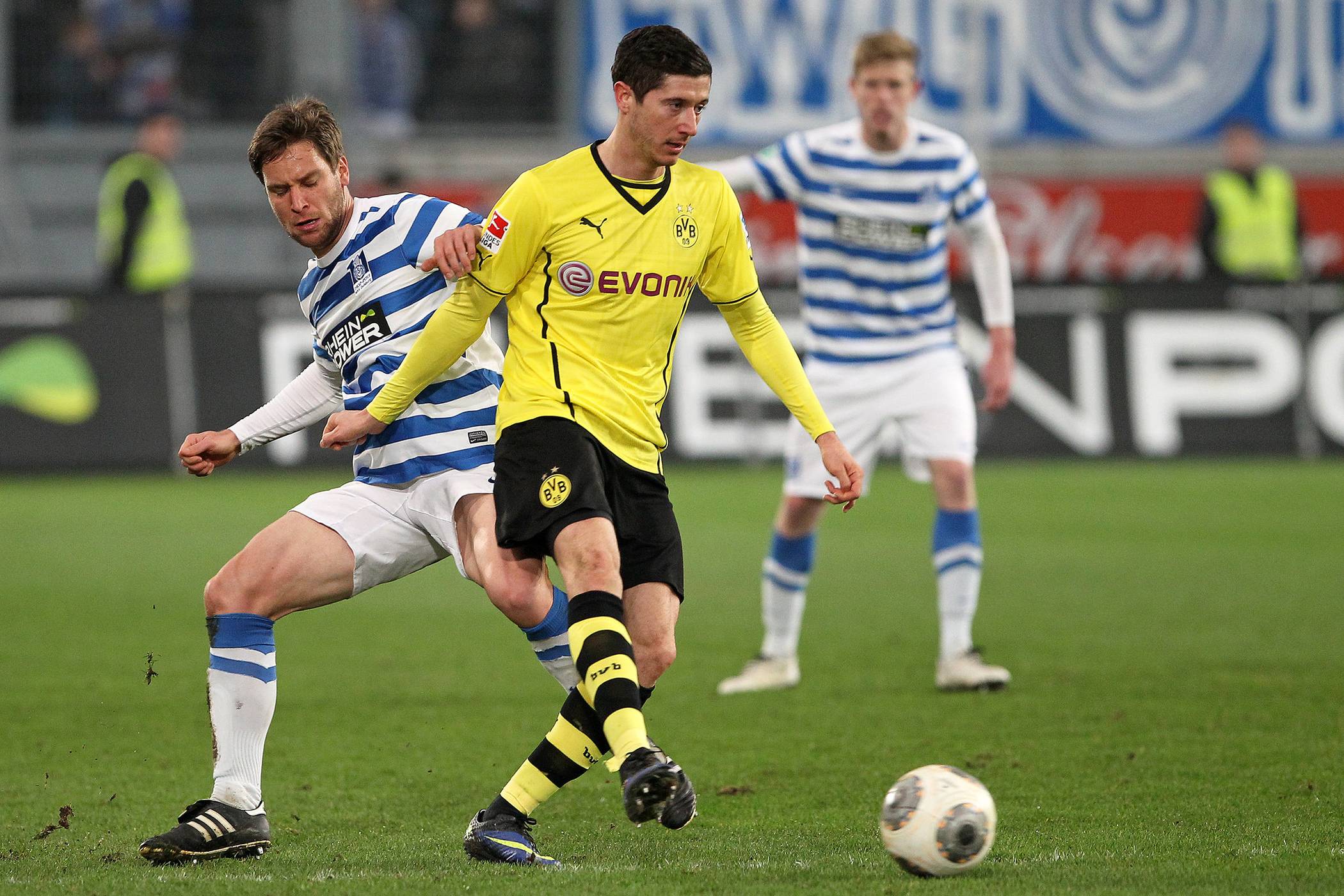 Gleich zwei Mal treffen Zebras und BVB, wie hier im Januar 2014, in den kommenden Wochen aufeinander.