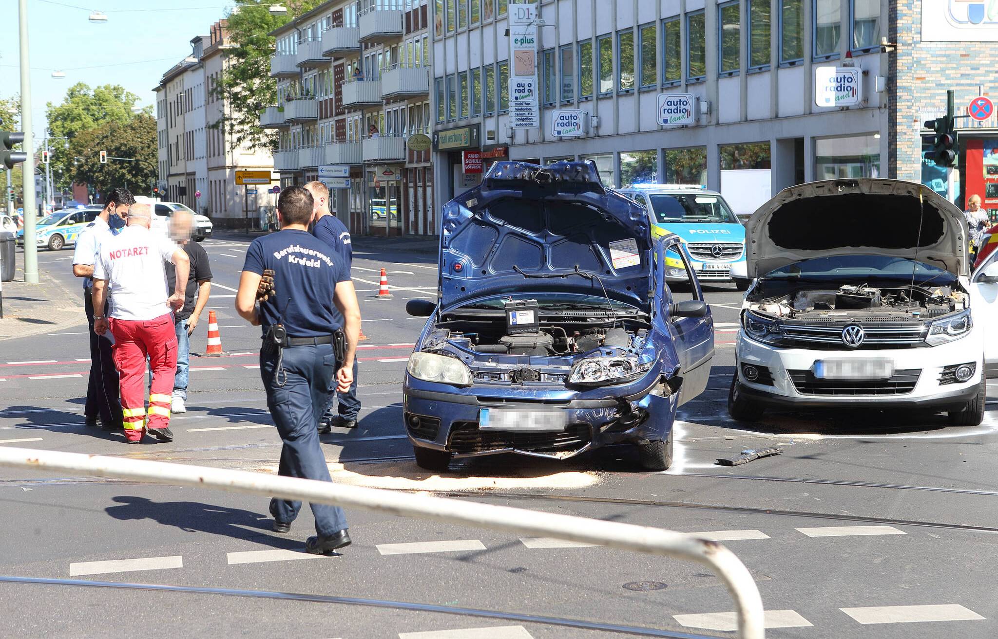 Ein Schwerverletzter bei Unfall in der Innenstadt