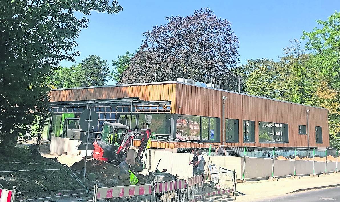 An der Viersener Straße entsteht der Betriebskindergarten der Kliniken Maria Hilf.