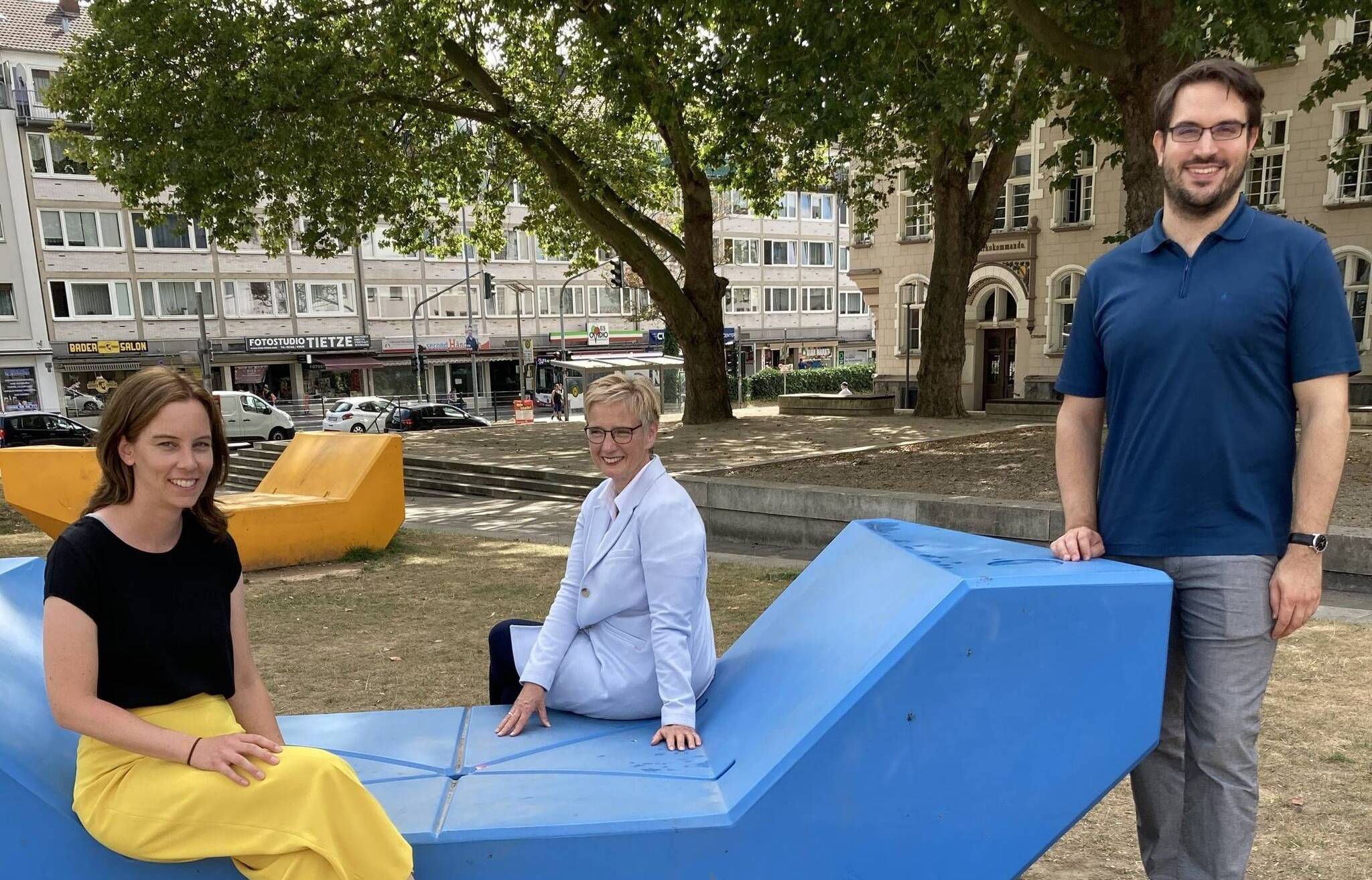Das Team der Stabsstelle Strukturwandel (v. l.): Marja Vogtel, Anette Harings, Dr. Martin Wirtz.