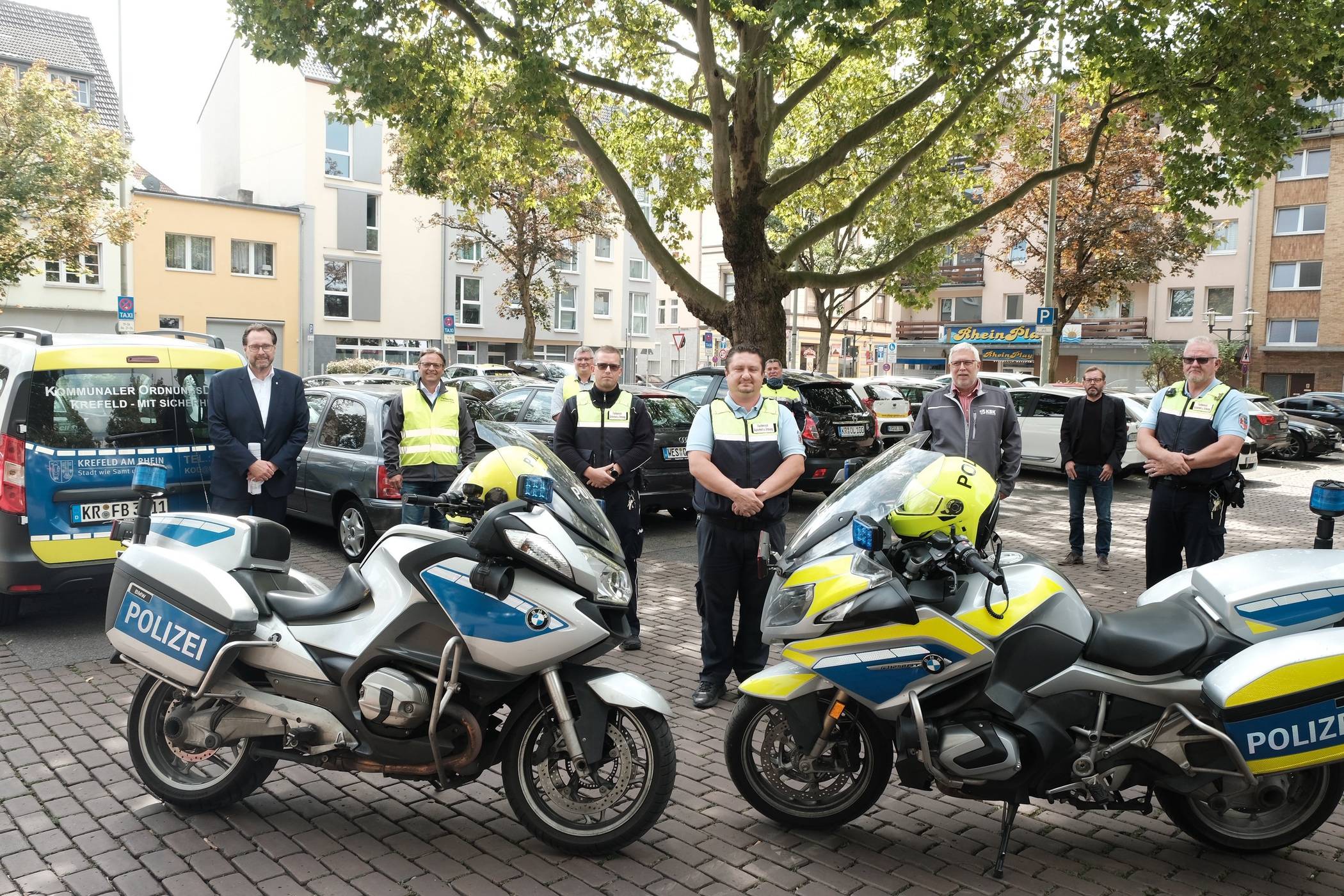 Gemeinsame Streife von Polizei und Ordnungsdienst
