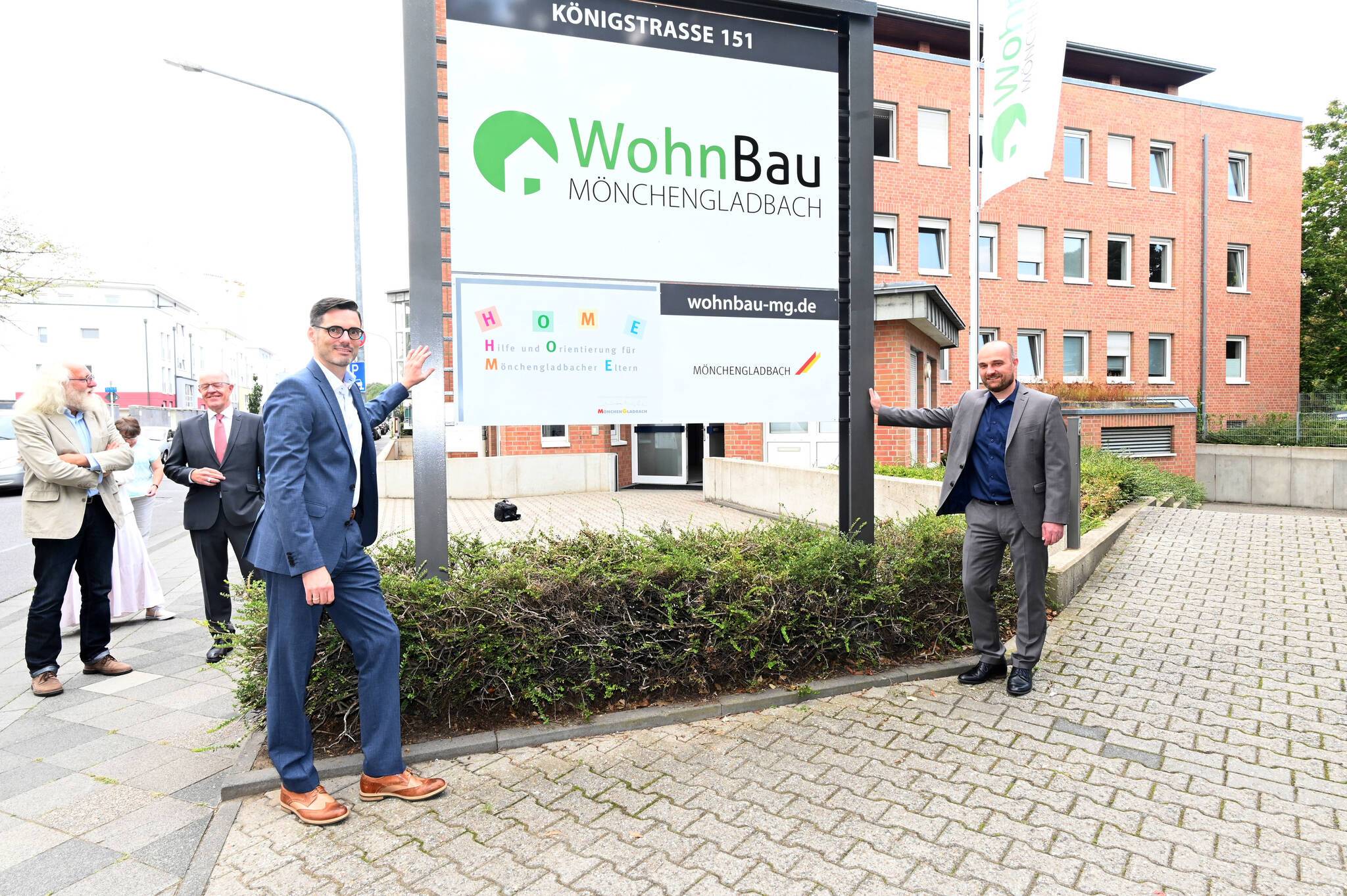 Frank Meier (l.) und Christian Heinen sind die beiden Geschäftsführer der WohnBau Mönchengladbach.