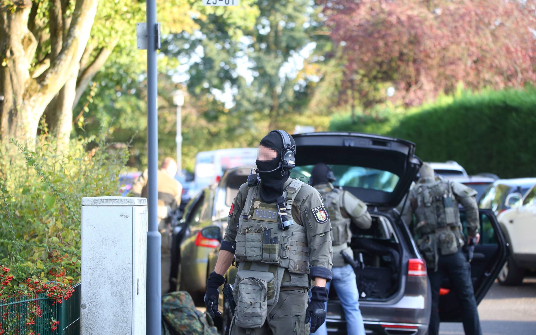 SEK-Einsatz in Fischeln. Foto: Samla