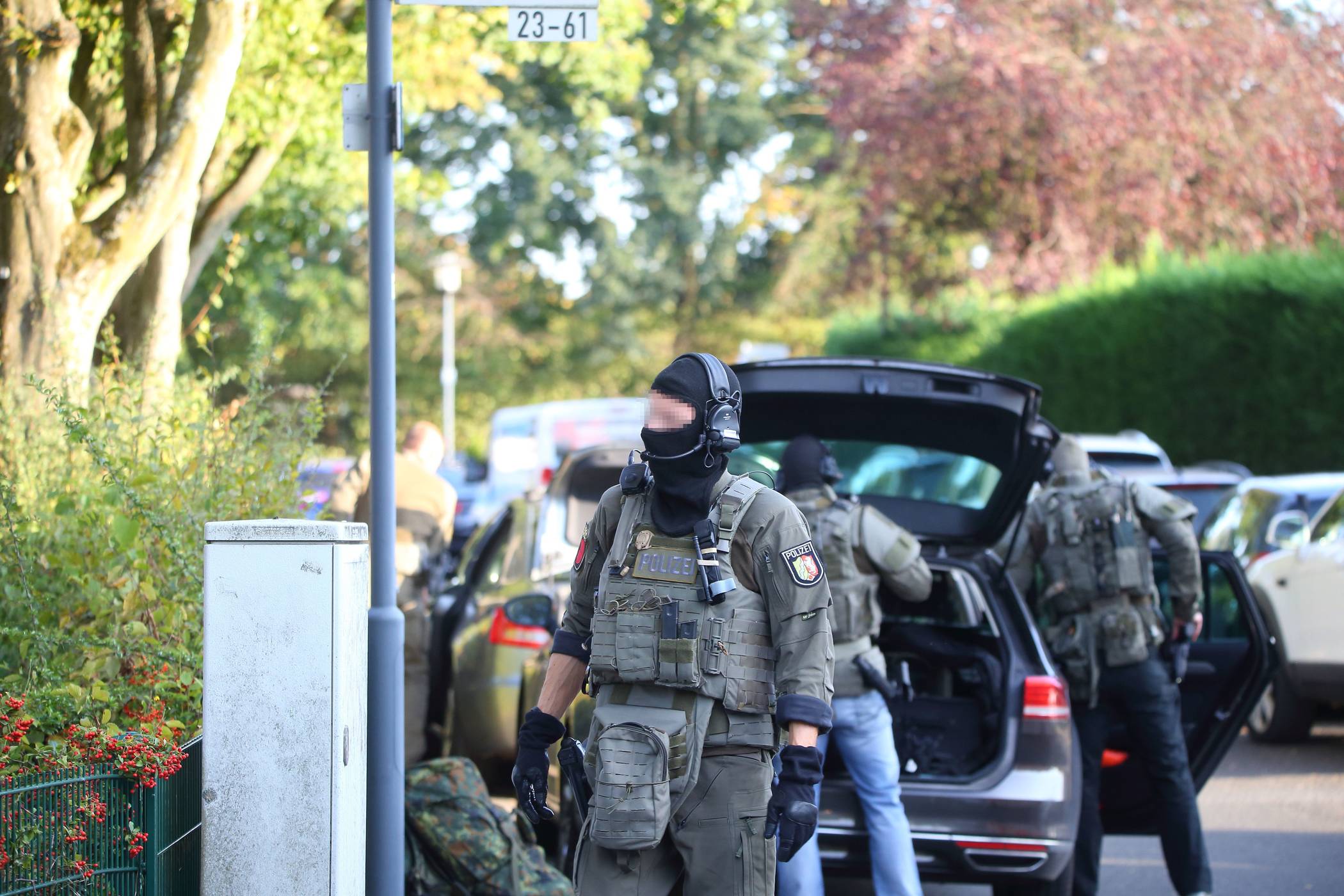 SEK-Einsatz in Fischeln. Foto: Samla