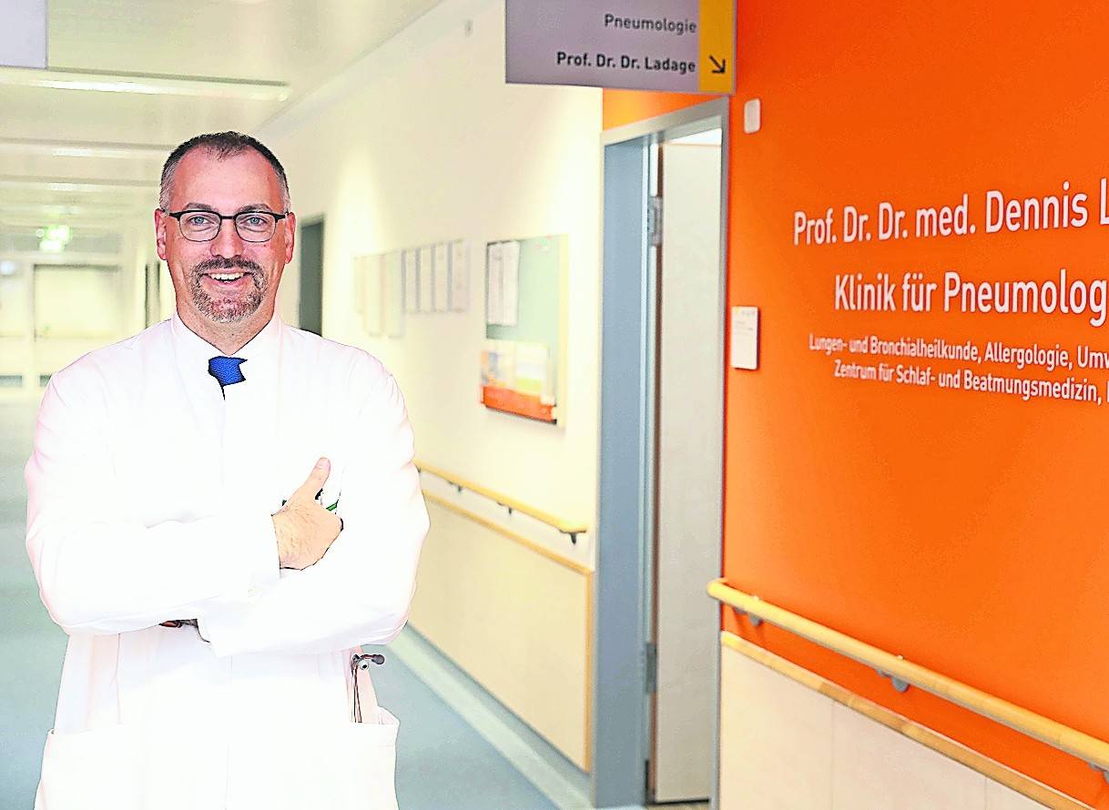  Prof. Dr. Dennis Ladage, der neue Chefarzt der Klinik für Pneumologie.