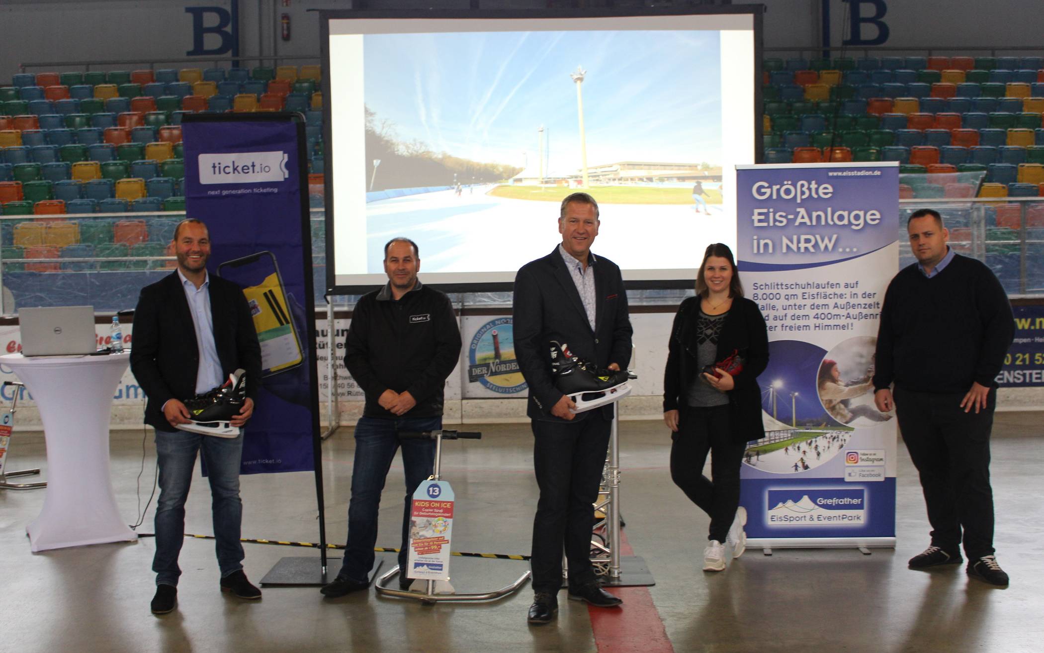 Präsentierten die Pläne für die neue