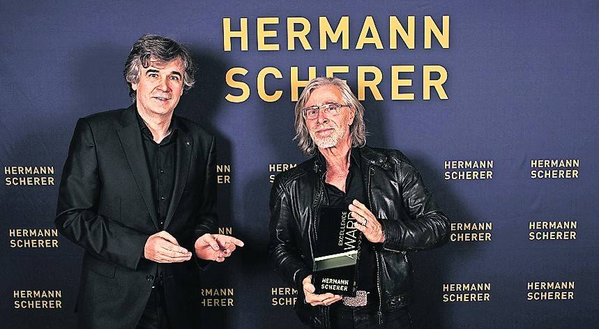 Ein überzeugender Redner: Gérard Gray (r.) mit Hermann Scherer, Erfinder des Speaker Slams.