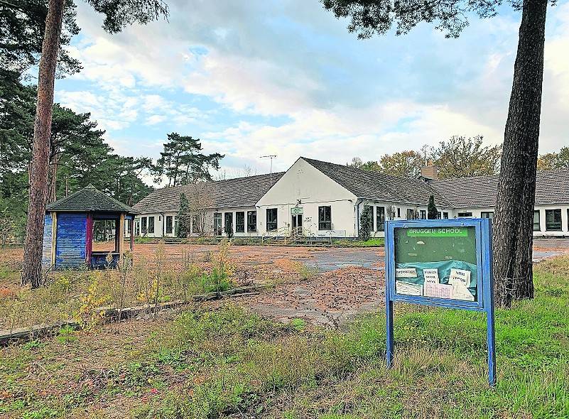  Die „Brüggen School“ auf dem Areal der Javelin Barracks wie auch die anderen Gebäude stehen jetzt schon einige Jahre leer und werden dem Gewerbegebiet weichen. 