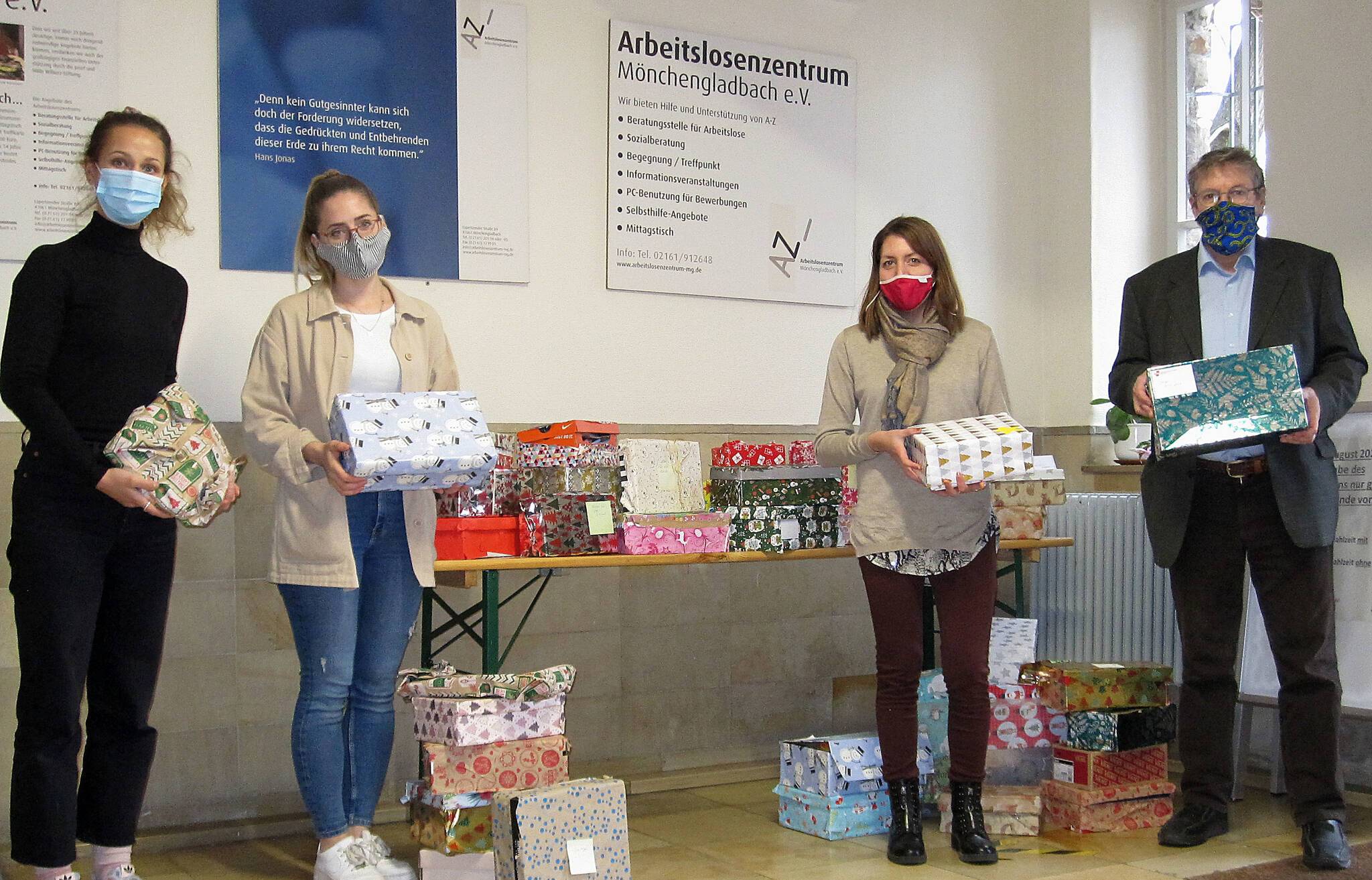 Freuen sich über die schöne Aktion