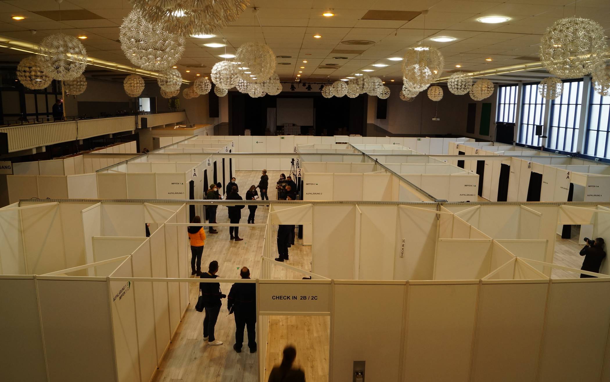 Der große Saal der Niederrheinhalle beherbergt