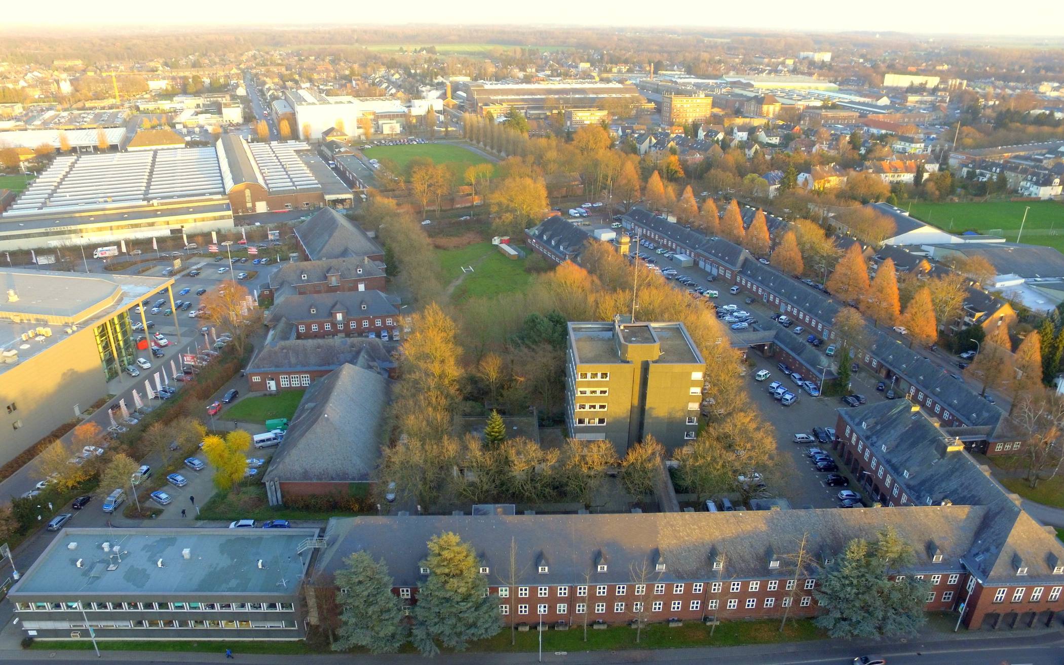  Luftbild vom ehemaligen Polizeipräsidium an der Theodor-Heuss-Straße: Hier wird der Wissenscampus entstehen. 