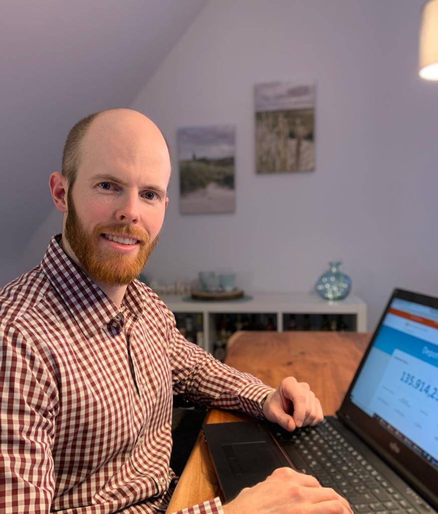 Tim Rosin schaute sich die Börsenkurse