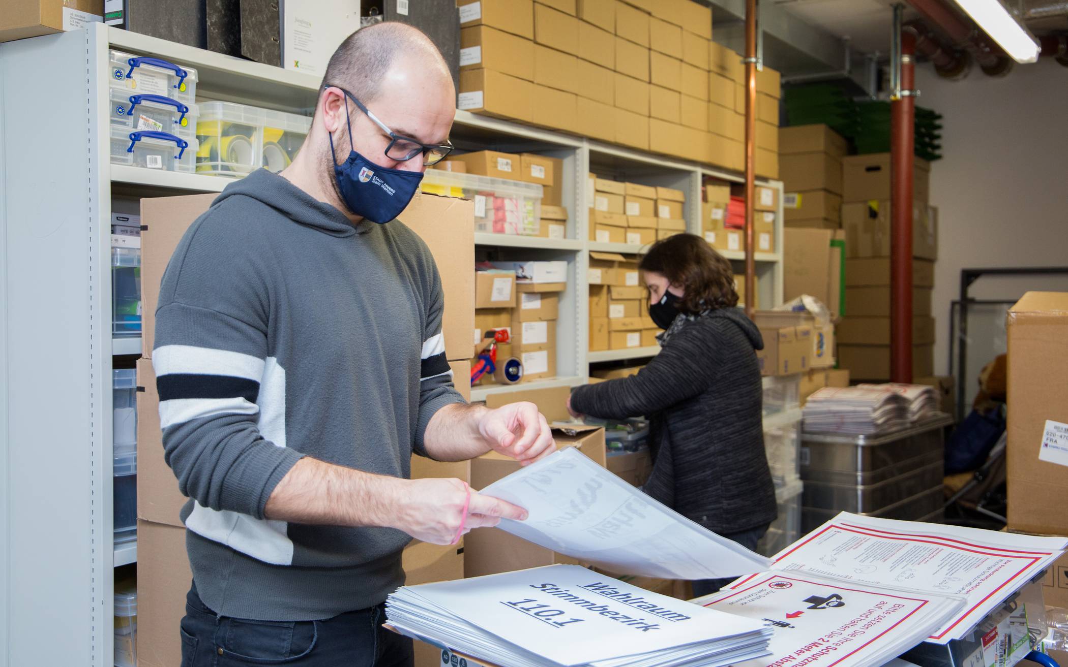 Andre Strajhar und Melanie Rams aus