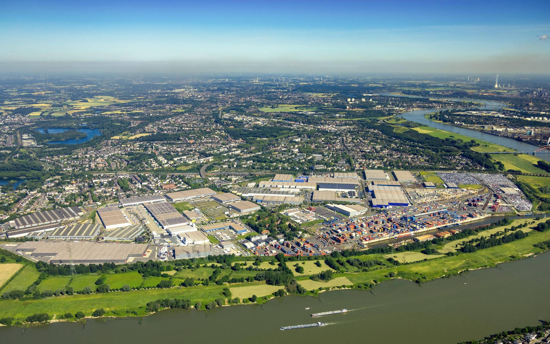 Der Logport Rheinhausen.	 