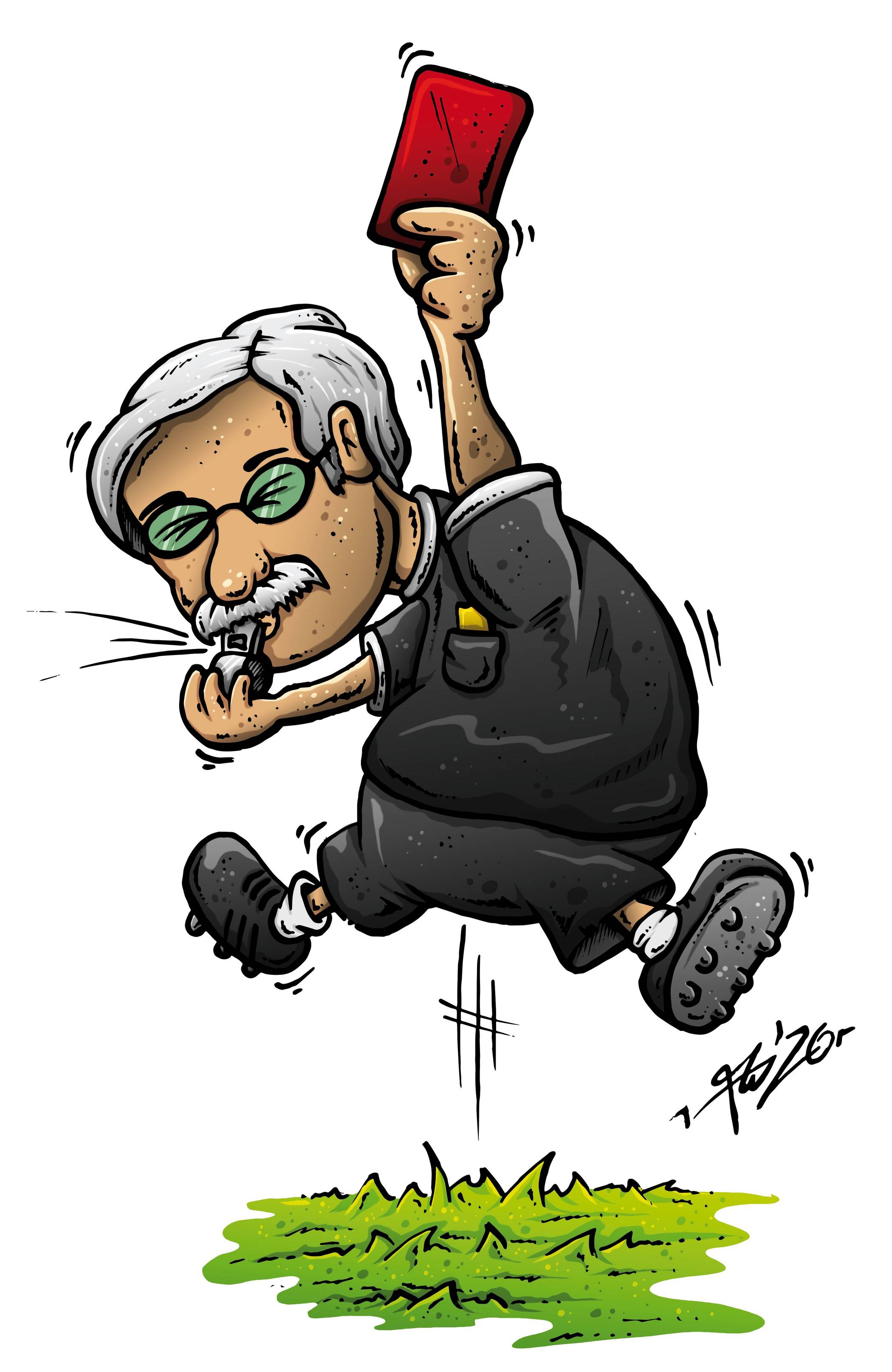 Cover des Buches „Einmal Schiri, immer Schiri“.   