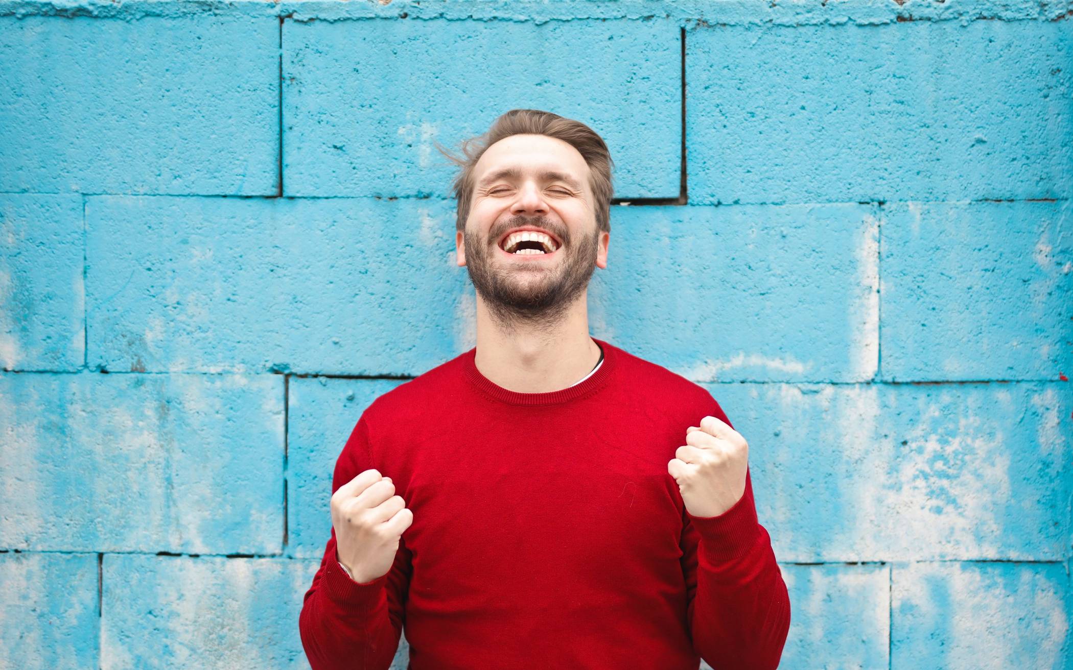 Glücklicher Lottogewinner