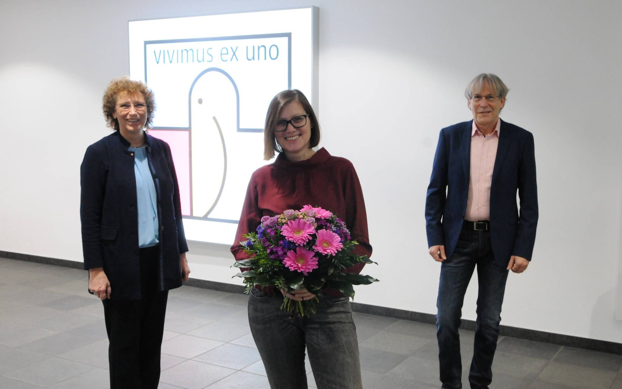 Direktorin Annegret Puttkammer und Geschäftsbereichsleiter Siegfried