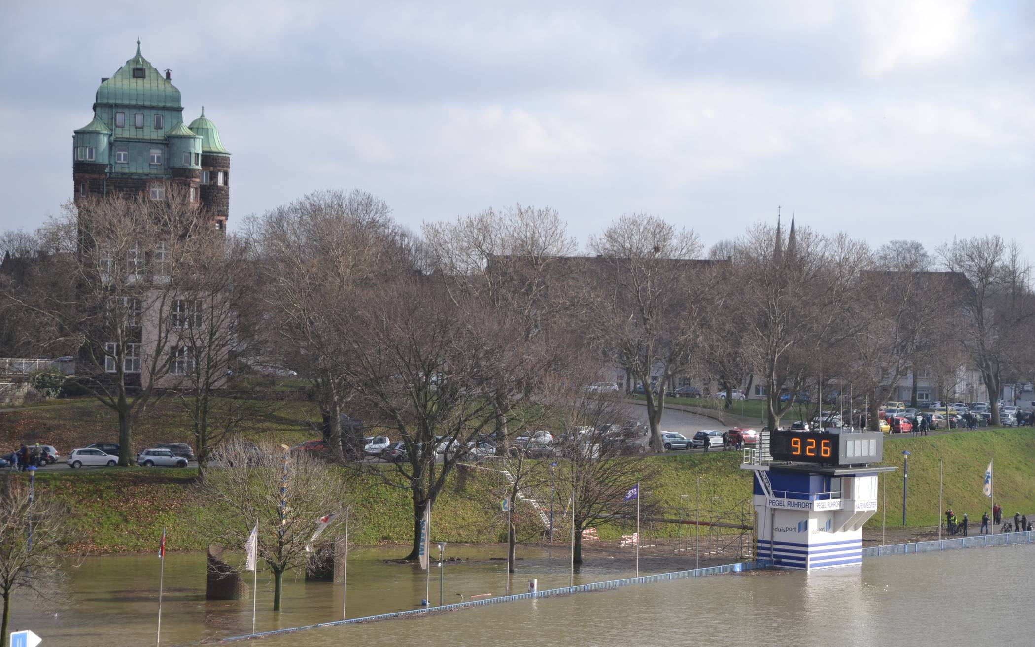 Impressionen vom Rheinhochwasser